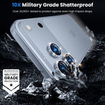 WSKEN iPhone 18 Pro/iPhone 18 Pro Max Camera Lens Protector - Glitter Glacier - WSKEN