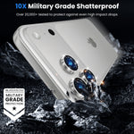 WSKEN iPhone 18 Pro/iPhone 18 Pro Max Camera Lens Protector - Glitter Silver - WSKEN
