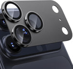 WSKEN for iPhone 17 Pro Camera Lens Protector - [Military Grade Shatterproof] [Strong Adhesion] Metal Aluminum Alloy Tempered Glass Camera Screen Protector - WSKEN