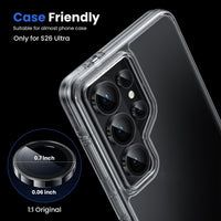 WSKEN for Samsung Galaxy S26 Ultra Camera Lens Protector - Ultra Thin Case Friendly, 9H Shatterproof Tempered Glass with Anti Scratch Metal Circle Camera Screen Protector Cover Accessories, Black - WSKEN