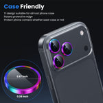 WSKEN iPhone 18 Pro/iPhone 18 Pro Max Camera Lens Protector - Colorful - WSKEN