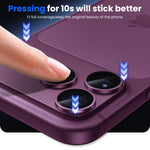 WSKEN iPhone 18 Pro Max Camera Lens Protector - Military Grade Design Burgundy - WSKEN