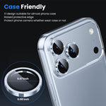 WSKEN iPhone 18 Pro/iPhone 18 Pro Max Camera Lens Protector - Glitter Glacier - WSKEN