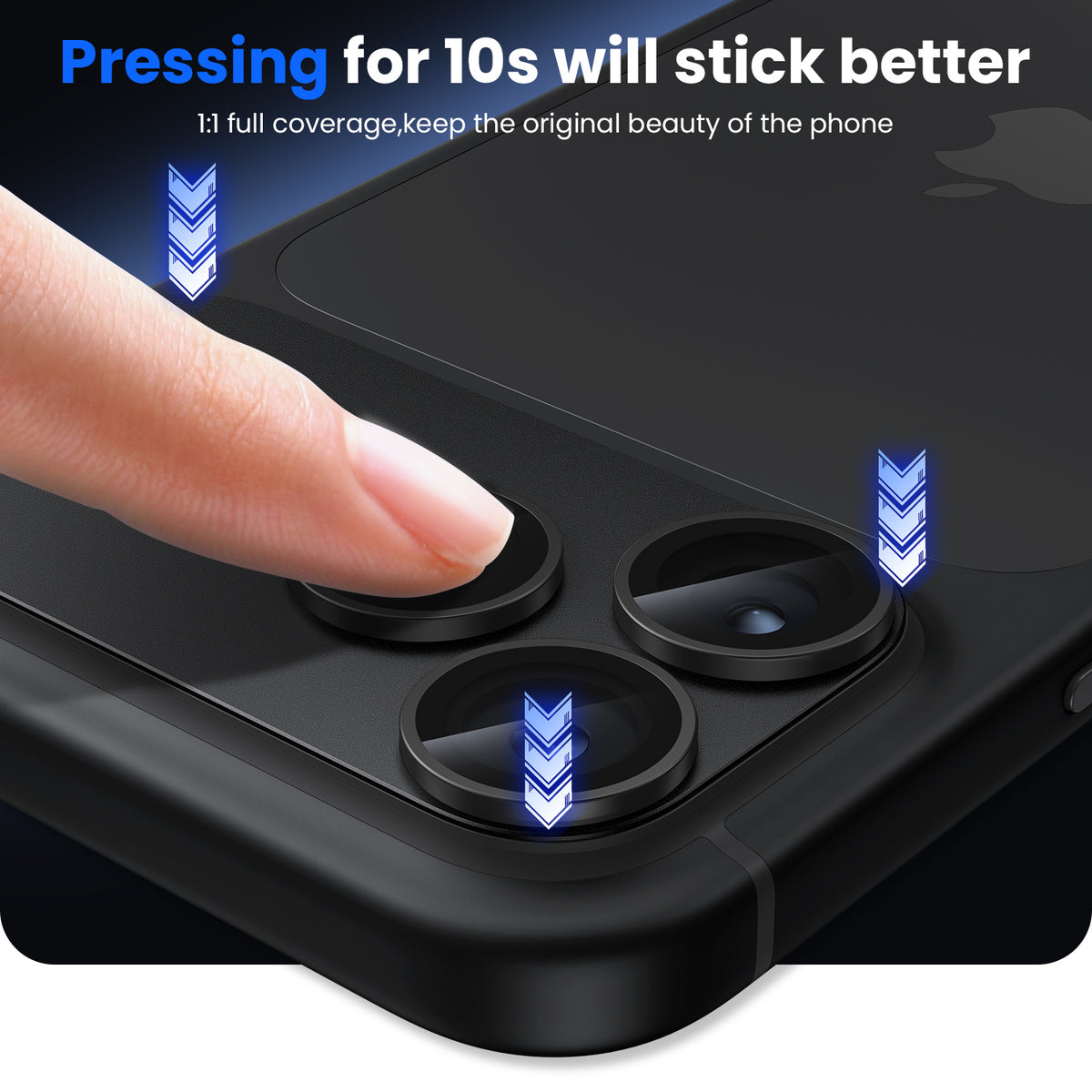WSKEN iPhone 18 Pro Max Camera Lens Protector - Military Grade Design black - WSKEN