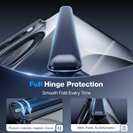 WSKEN iPhone Duo Case with Magnetic 360° Ring Stand - Clear Blue - WSKEN