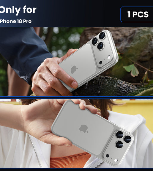WSKEN iPhone 18 Pro Camera Lens Protector - Military Grade Design Silver