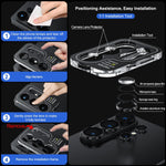WSKEN for Samsung Galaxy S26 Ultra Camera Lens Protector - Ultra Thin Case Friendly, 9H Shatterproof Tempered Glass with Anti Scratch Metal Circle Camera Screen Protector Cover Accessories, Black - WSKEN
