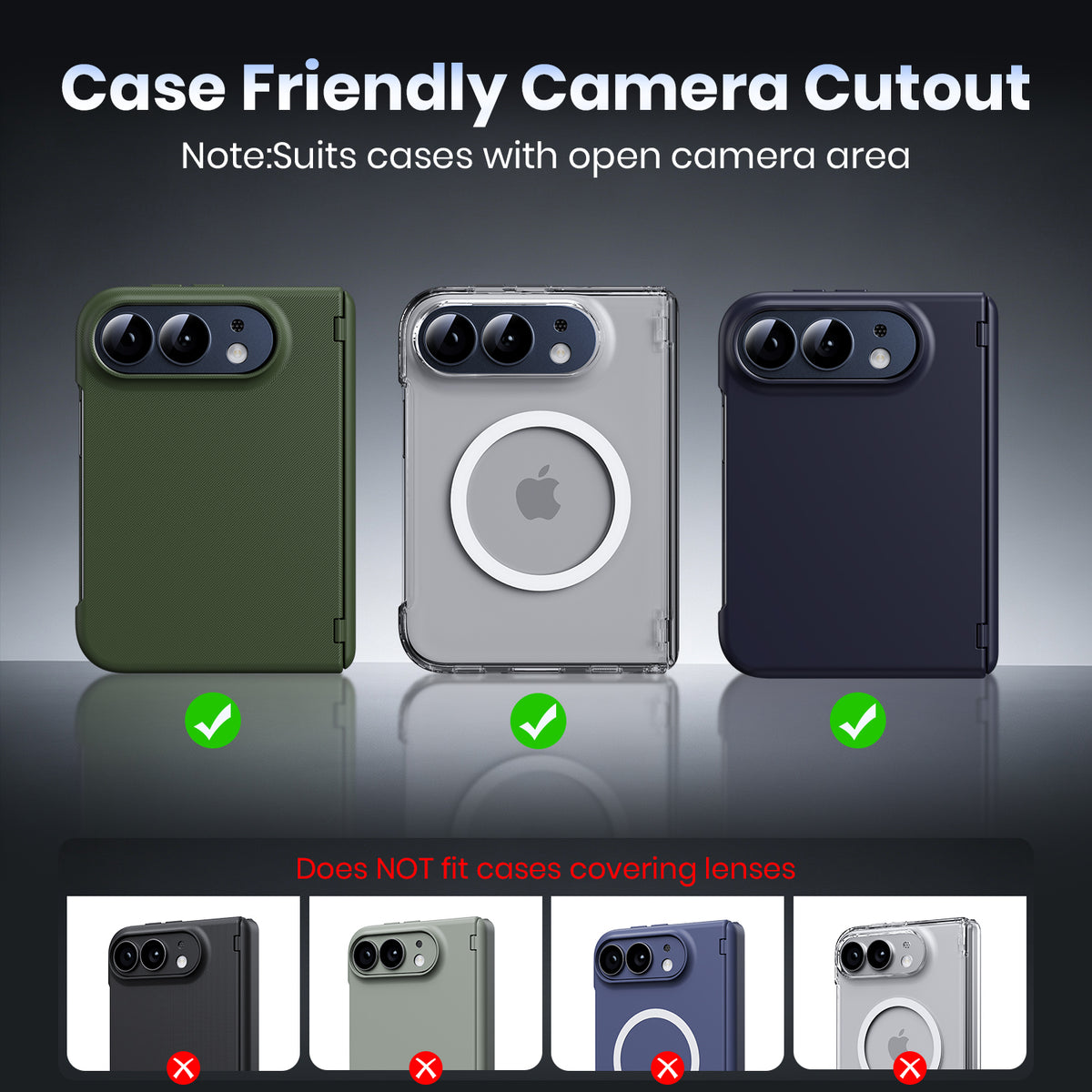 WSKEN iPhone Duo Camera Lens Protector - Military Grade Design Night Sky - WSKEN