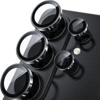 WSKEN for Samsung Galaxy S26 Ultra Camera Lens Protector - Ultra Thin Case Friendly, 9H Shatterproof Tempered Glass with Anti Scratch Metal Circle Camera Screen Protector Cover Accessories, Black - WSKEN