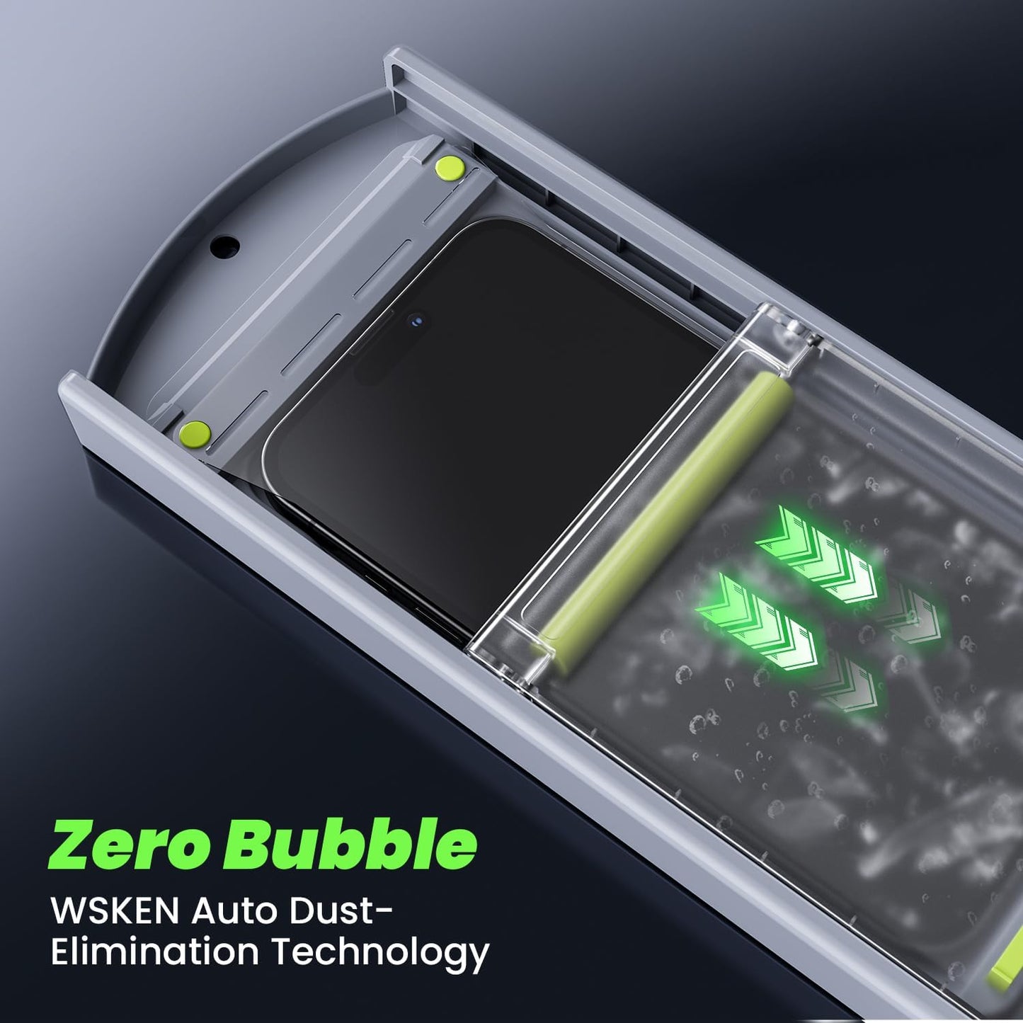 WSKEN 24° Privacy Screen Protector for iPhone 15 Pro (6.1 inch)/ iPhone 15 Pro Max (6.7 inch), [Zero Bubble][Auto Dust-Elimination] Anti Spy Tempered Glass [Anti-Reflective] Diamonds Hard HD Anti Peep Film