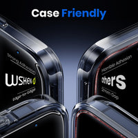 WSKEN Pelindung Layar Privasi untuk iPhone 17 Pro/iPhone 17 Pro Max - Kaca Tempered Cakupan Penuh, Layar Privat Anti Intip 24°, Alat Pemasangan Penjajaran Otomatis, Pelindung Tepi Penuh Ramah Casing - WSKEN
