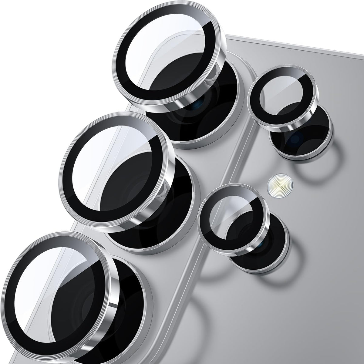 WSKEN for Samsung Galaxy S26 Ultra Camera Lens Protector - Ultra Thin Case Friendly, 9H Shatterproof Tempered Glass with Anti Scratch Metal Circle Camera Screen Protector Cover Accessories - WSKEN