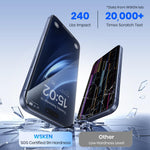 WSKEN Screen Protector for iPhone 17 Pro/iPhone 17 Pro Max - Full Coverage Invisible Feel [9H+ Anti-Scratch Tempered Glass] Case Friendly Longest Durable Bubble Free Screen Protector - WSKEN
