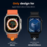 WSKEN for Apple Watch Ultra 2/Ultra HD Screen Protector 49mm, 2 Pack - WSKEN