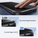 WSKEN Screen Protector for iPhone 18 Pro Max - No Black Edges 2 PCS Clear 3D - WSKEN