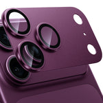 WSKEN iPhone 18 Pro Camera Lens Protector - Military Grade Design Burgundy