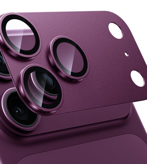 WSKEN iPhone 18 Pro Camera Lens Protector - Military Grade Design Burgundy