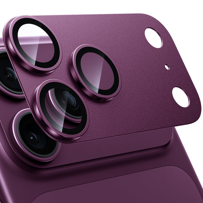 WSKEN iPhone 18 Pro Camera Lens Protector - Military Grade Design Burgundy - WSKEN