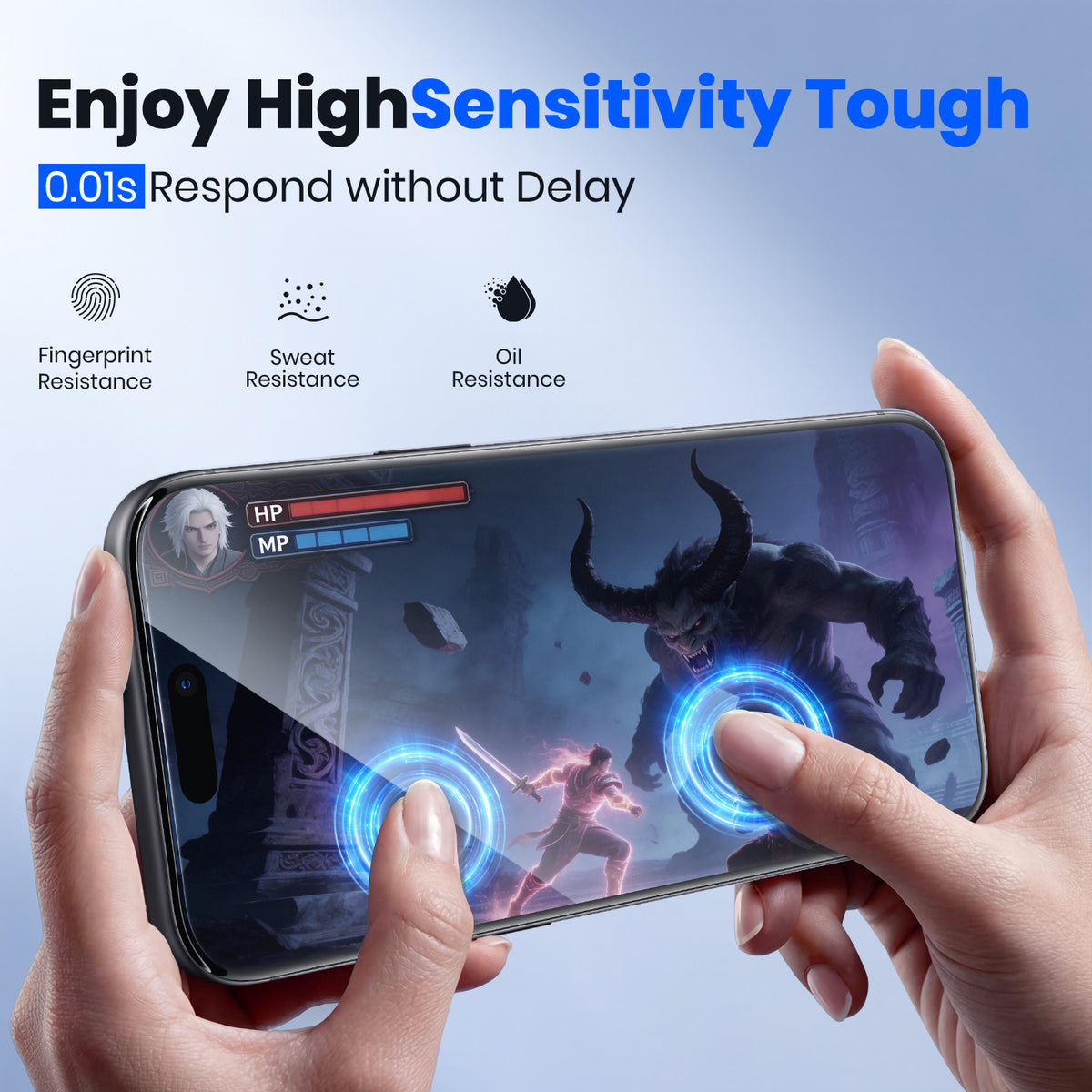 WSKEN Screen Protector for iPhone 18 Pro - Edege to Edges,No Bubbles 2 PCS Clear 3D - WSKEN