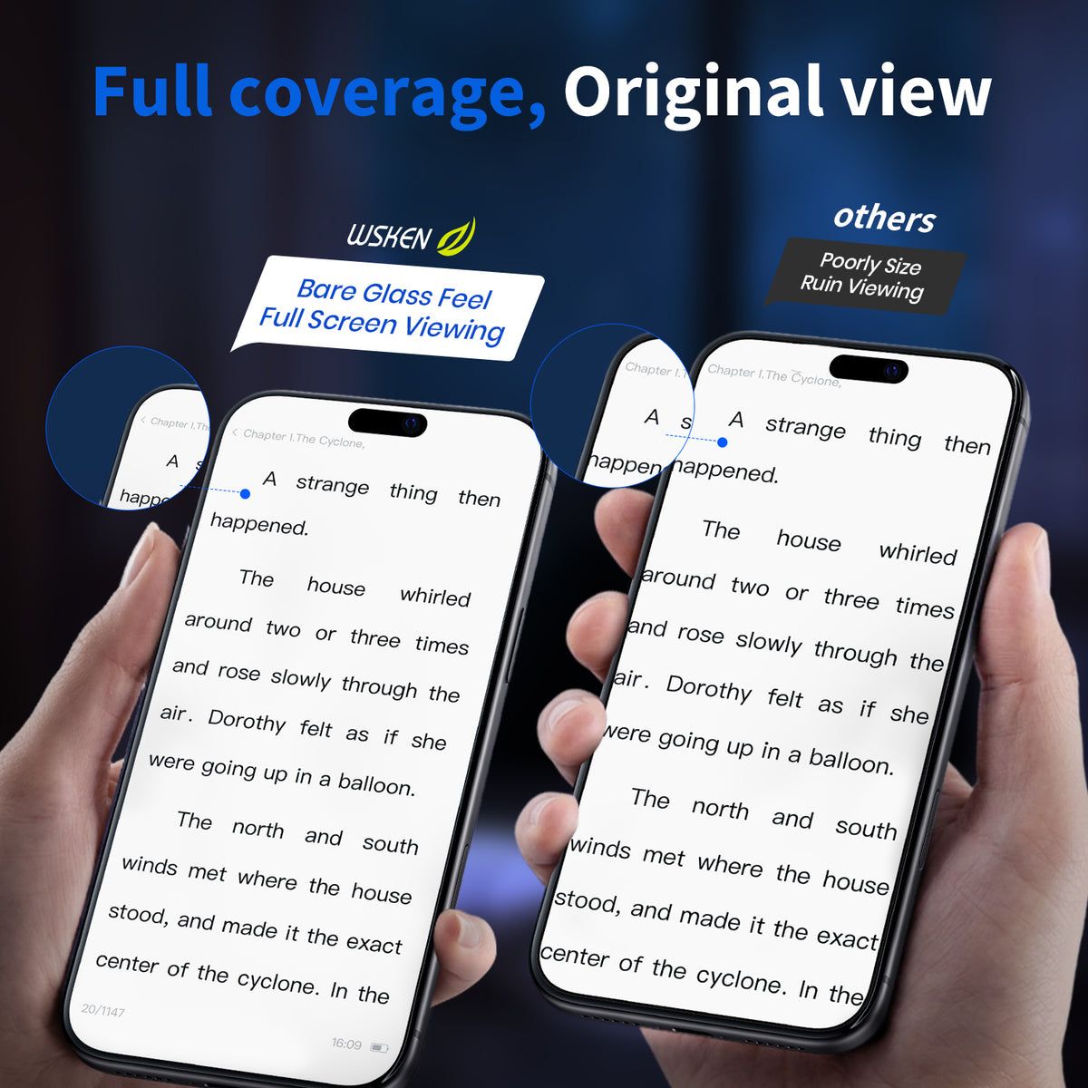 WSKEN Privacy Screen Protector for iPhone 18 Pro Max - Full Coverage 2 PCS - WSKEN