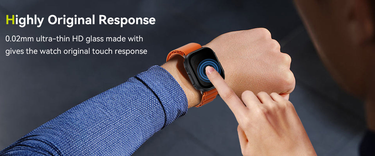WSKEN Sichtschutz- Smartwatch-Displayschutzglas · 2er-Pack — Apple Watch Ultra 2 / Apple Watch Ultra