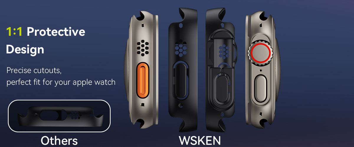 WSKEN Sichtschutz- Smartwatch-Displayschutzglas · 2er-Pack — Apple Watch Ultra 2 / Apple Watch Ultra