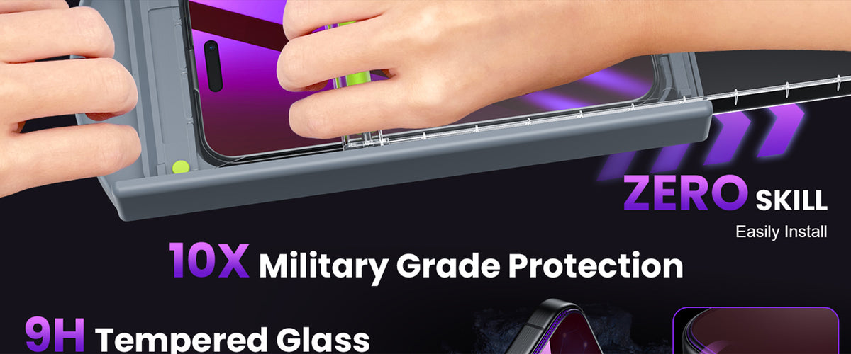 WSKEN Anti-blue Light Screen Protector for iPhone 16 Pro Max, Eye Protection GL Series, 2 Pack