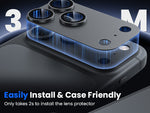 WSKEN iPhone 18 Pro Camera Lens Protector - Military Grade Design Black - WSKEN