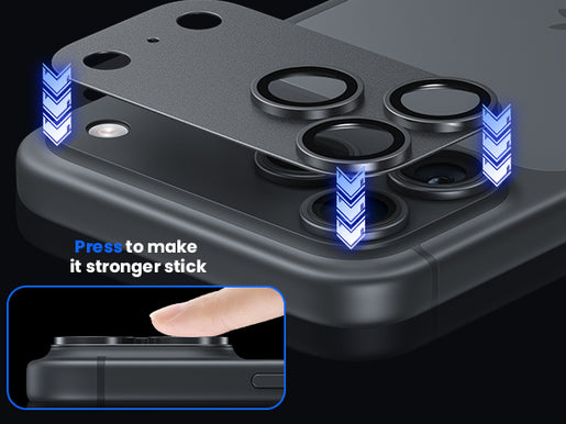 WSKEN for iPhone 18 Pro Camera Lens Protector - Military Grade Design Black