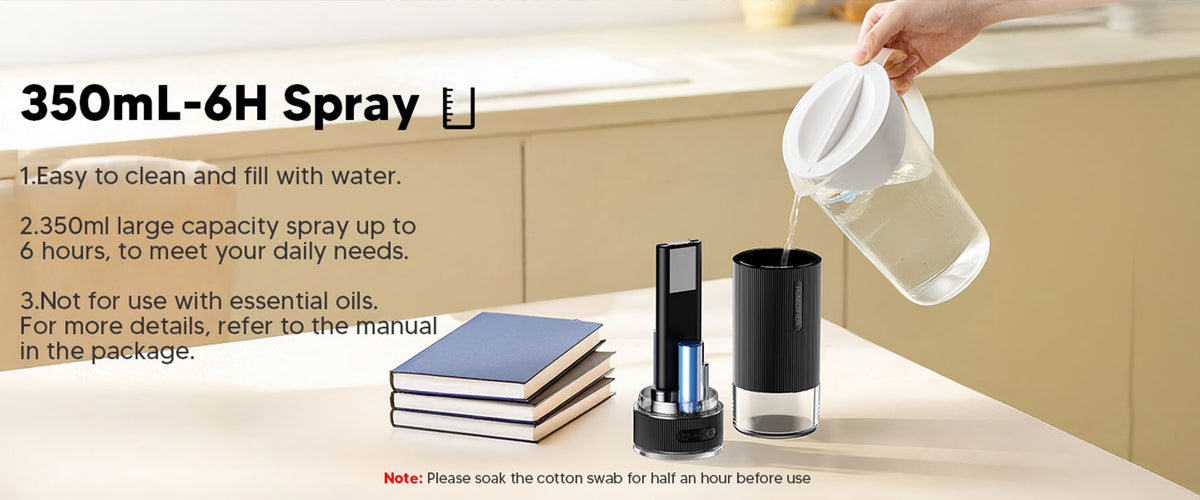 WSKEN デュアルノズル卓上加湿器