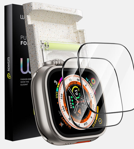WSKEN for Apple Watch Ultra 2/Ultra HD Screen Protector 49mm, 2 Pack - WSKEN