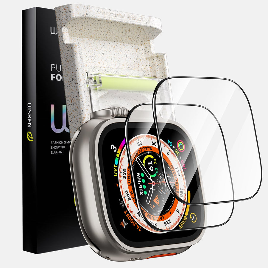 WSKEN クリア ウォッチ用画面保護フィルム · 2枚入り — Apple Watch Ultra 2 / Apple Watch Ultra
