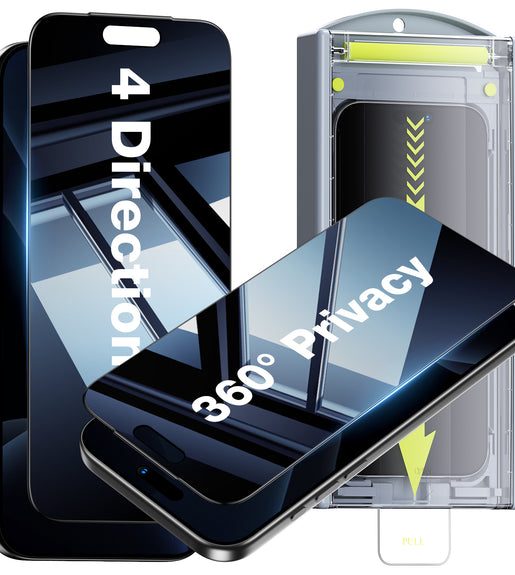 WSKEN iPhone 18 Pro Privacy Screen Protector - Auto Dust Removal 2Pcs Privacy