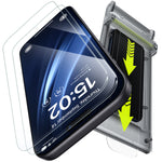 WSKEN Screen Protector for iPhone 18 Pro Max - No Black Edges 2 PCS Clear 3D