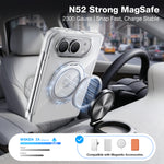 WSKEN iPhone Duo Case with Magnetic 360° Ring Stand - Clear - WSKEN