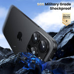 WSKEN Camera Lens Protector for iPhone 16 Pro/iPhone 16 Pro Max, [Military Grade Shatterproof] [Strong Adsorption] Camera Screen Protector - WSKEN