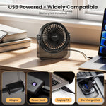 WSKEN USB Small Desk Fan - WSKEN