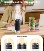 WSKEN Portable Desk Air Humidifier, Dual Nozzle - WSKEN