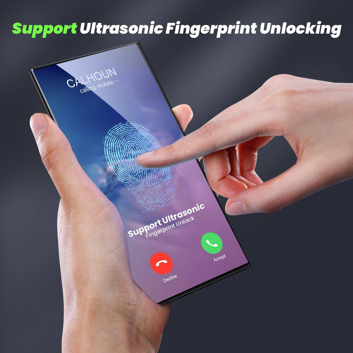 WSKEN for Samsung Galaxy S24 Ultra Privacy/HD Screen Protector, Zero Bubble, 24°Anti-Spy Protection, 2Pack - WSKEN