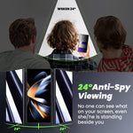 WSKEN for Samsung Galaxy S24 Ultra Privacy/HD Screen Protector, Zero Bubble, 24°Anti-Spy Protection, 2Pack - WSKEN
