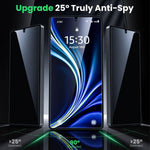 WSKEN for Samsung Galaxy S25 Ultra Privacy Screen Protector - [Fingerprint Unlock Support], 2 PCS - WSKEN