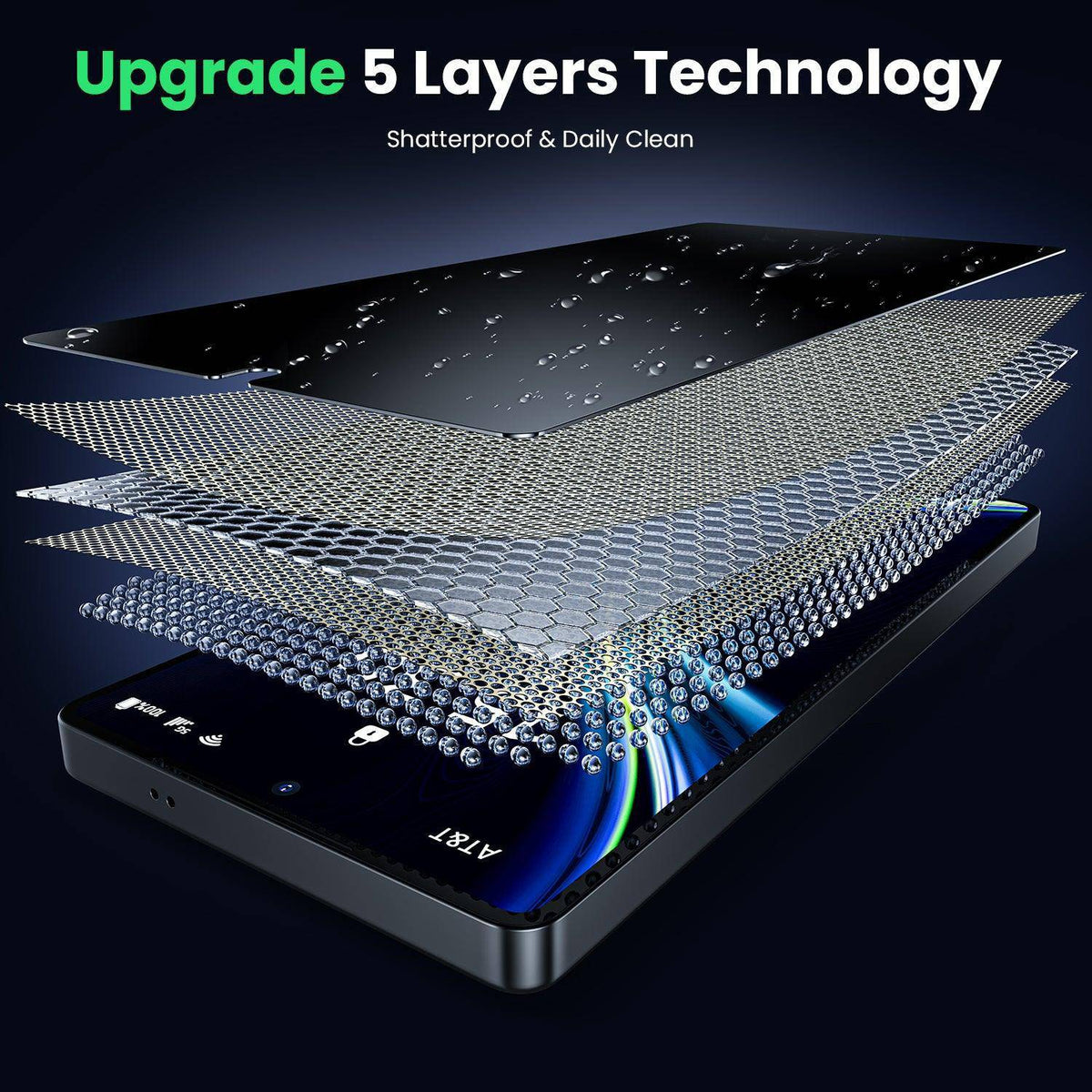 WSKEN for Samsung Galaxy S25 Ultra Privacy Screen Protector - [Fingerprint Unlock Support], 2 PCS - WSKEN
