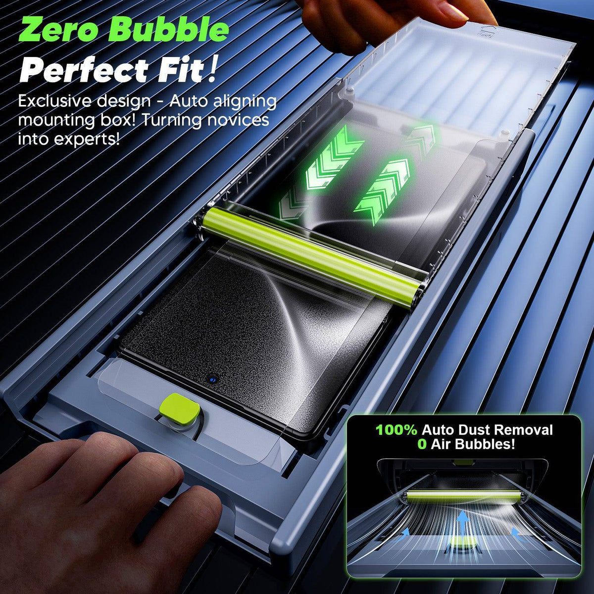 WSKEN for Samsung Galaxy S25 Ultra Privacy Screen Protector [24° Anti-Spy] [Zero Bubble] [Auto Dust-Remove], 2 Pack - WSKEN
