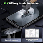 WSKEN for iPhone 16 Pro Max Privacy Screen Protector - [Auto Dust-Remove] 24° Privacy Filter, 2 Pack - WSKEN
