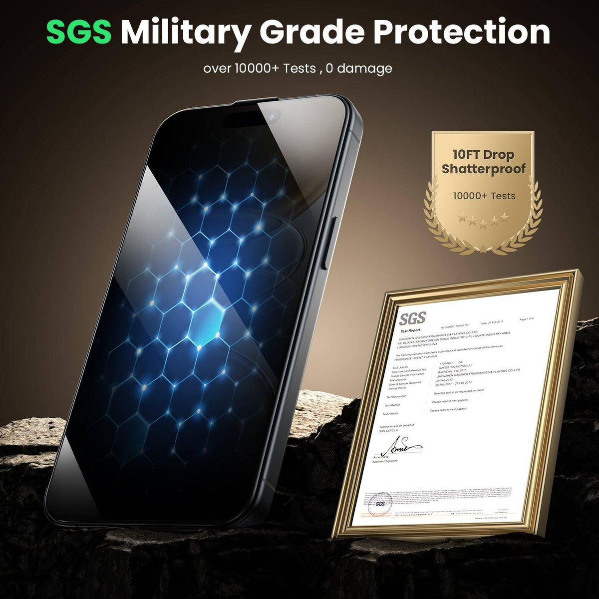 WSKEN for iPhone 16 Pro Max Privacy Screen Protector - [Auto Dust-Remove] 24° Privacy Filter, 2 Pack - WSKEN