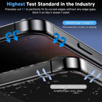 WSKEN for iPhone 16 Pro Privacy Screen Protector - [25° Anti-Spy] [Top 9H+ Tempered Glass] [Auto-Dust Removal], 2 Pack - WSKEN