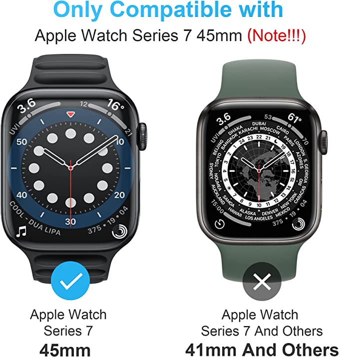 WSKEN for Apple Watch Series 7 Screen Protector 45mm