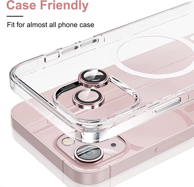 WSKEN for iPhone 13/ iPhone 13 Mini Camera Lens Protector-Pink
