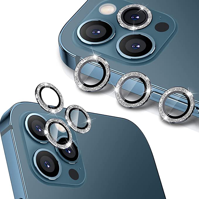 Wsken iPhone 12 Pro Max Camera Lens Protector - Sparkling