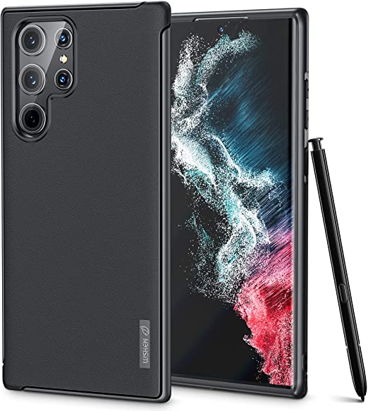 WSKEN Samsung Galaxy S22 Ultra Case-Black